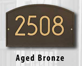 Personalized Cast Metal Address plaque - The Modern Legacy Display your address. Custom house number sign. Measures - 14" x 8.75" x .325"