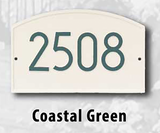 Personalized Cast Metal Address plaque - The Modern Legacy Display your address. Custom house number sign. Measures - 14" x 8.75" x .325"
