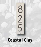 Personalized Cast Metal Address plaque - The Modern Delaware Plaque. Display your address. Custom house number sign. Measures - 4.25" x 17.25" x .325"