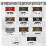 The Roanoke Address Plaque -- 11 SIGN COLORS AVAILABLE, Measures 16.75" x 7.9" x 0.375"