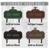 The Chickadee Ivy Lawn sign Display your address Custom house number sign. Measures - 16.25" x 10.375" x 1". 4 Colors Available.