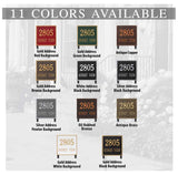 Lawn Mounted Square Plaque STANDARD SIZE -- 11 SIGN COLORS AVAILABLE, Measures 11" x 11" x 0.375" The Lawn stakes are 20" long