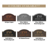 The Providence Arch Address Plaque (Wall Mounted Plaque) -- 6 SIGN COLORS AVAILABLE, Measures 17" x 9.5" x 1.25"