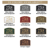 The Cape Charles Address Plaque (Wall Mounted Sign) -- 10 SIGN COLORS AVAILABLE, Measures 15" x 9.5" x 0.375"