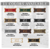 The Roanoke-Petite Plaque -- 11 SIGN COLORS AVAILABLE, Measures 9.125" x 3.125" x 0.375"