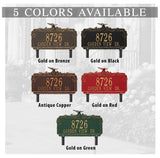 Personalized Cast Metal Yard Plaque - The Butterfly Rose Lawn Sign. Measures - 17" x 10.625" x 3.75". 4 Colors Available