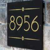 THE FAIRWAY SQUARE Stone Address Plaque with Engraved Numbers. Address Sign Made from Solid, Real Stone. Measures 12" x 12" x .375",4 COLORS,