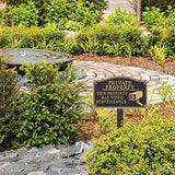 Video Camera Surveillance Private Property Yard Sign Security Warning Lawn Plaque