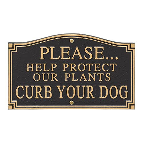 Keep Dog Off Sign Curb Your Dog Protect our Plants Yard Wall Sign