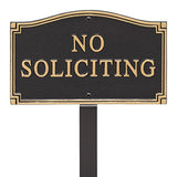 No Soliciting Wall Sign Private Property Sign No Trespassing plaque