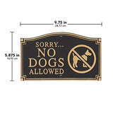 No Dogs Allowed, Keep dogs off sign, Dog out of yard wall plaque