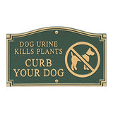 Keep Dog on Sidewalk Curb Sign, Wall Sign Yard Lawn Park Grass Plaque