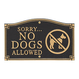 No Dogs Allowed, Keep dogs off sign, Dog out of yard wall plaque