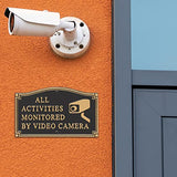 Video Camera Surveillance Yard Sign Security Warning Lawn Plaque