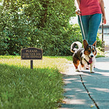 Keep Dog on Sidewalk Curb Sign, Yard Lawn Park Grass Plaque