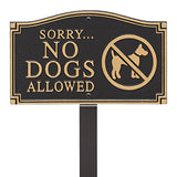 No Dogs Allowed, Keep dogs off sign, Dog out of yard wall plaque