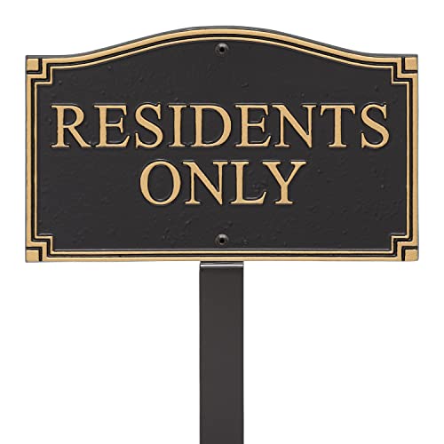 Residents Only Wall Sign Private Property Sign No Trespassing plaque ...