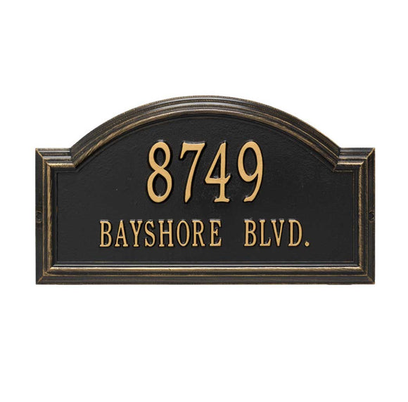 The Providence Arch Address Plaque (Wall Mounted Plaque) -- 6 SIGN COLORS AVAILABLE, Measures 17