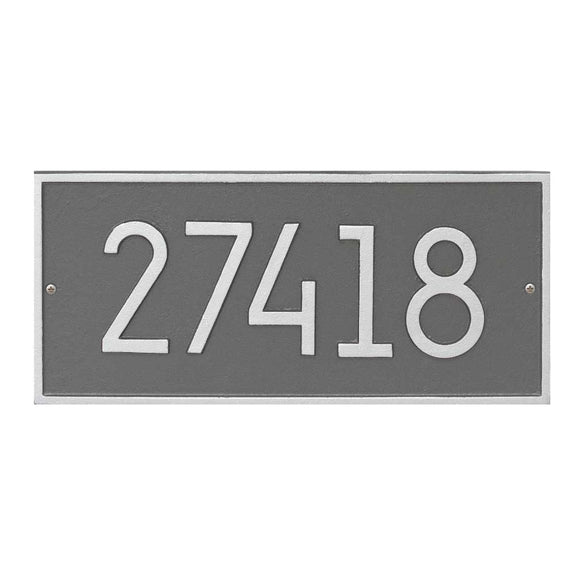 The Modern Hartford Address Plaque -- 7 SIGN COLORS AVAILABLE, Measures - 16.25 x 7.5 x .325