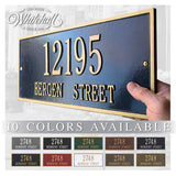 The Hartford Address Plaque (Wall Mounted Sign) - 10 COLORS, Measures 16" x 7.25"