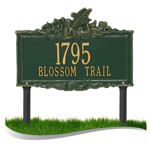 Personalized Cast Metal Yard Plaque - Personalized Fairy Garden Lawn sign