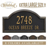 The Providence Arch LARGE ESTATE Address Plaque -- 6 SIGN COLORS AVAILABLE, Measures 22.5" x 12" x 1.25"