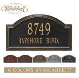 The Providence Arch Address Plaque (Wall Mounted Plaque) -- 6 SIGN COLORS AVAILABLE, Measures 17" x 9.5" x 1.25"