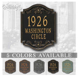 The Glen Haven Address Plaque -- 5 SIGN COLORS AVAILABLE, Measures 10.75 x 14 x 0.65 inches